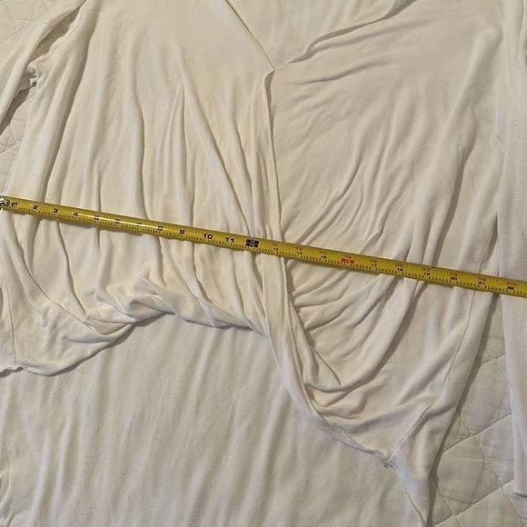 UO Silence + Noise White Womens Wrap Cross Front Tunic Long Sleeve Top Size M - Picture 10 of 10